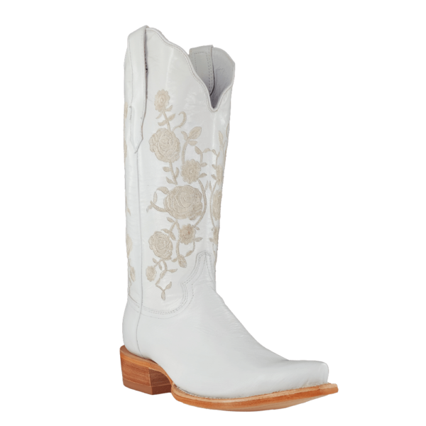 R Watson | Women's Cowhide Pointed 13"- WEDDING WHITE