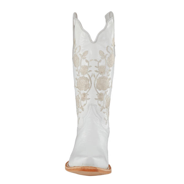 R Watson | Women's Cowhide Pointed 13"- WEDDING WHITE