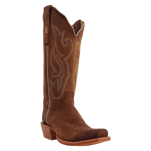 R Watson | Women's Cowhide Narrow Square 13"- CAMEL BROWN