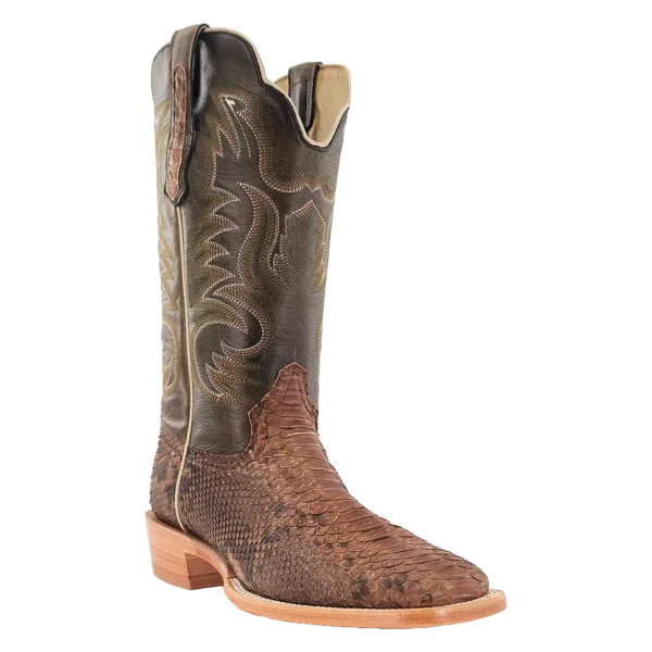 R Watson | Men's Python Wide Square 13"- BEIGE