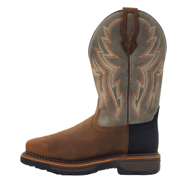 R Watson | Men's Cowhide Wide Square 12" Composite Toe / Waterproof Work Boot - HAZEL BAY