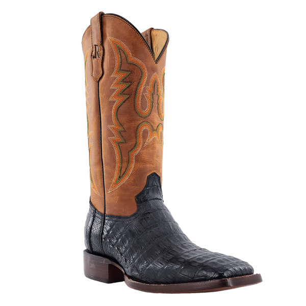 R Watson | Men's Caiman Tail Wide Square 13"- BLACK