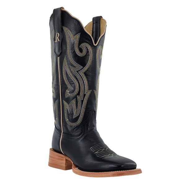 R Watson | Women's Cowhide Wide Square 13"- EBONY