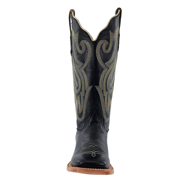 R Watson | Women's Cowhide Wide Square 13"- EBONY