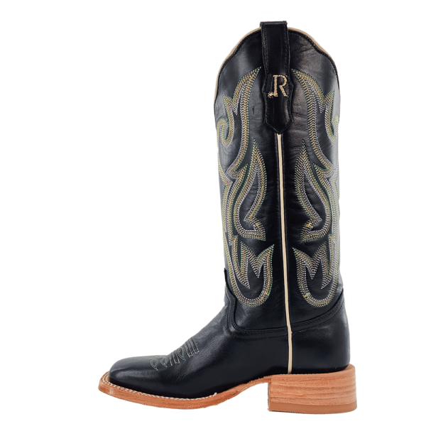 R Watson | Women's Cowhide Wide Square 13"- EBONY