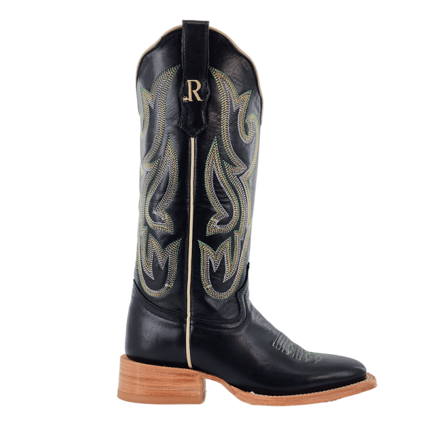 R Watson | Women's Cowhide Wide Square 13"- EBONY