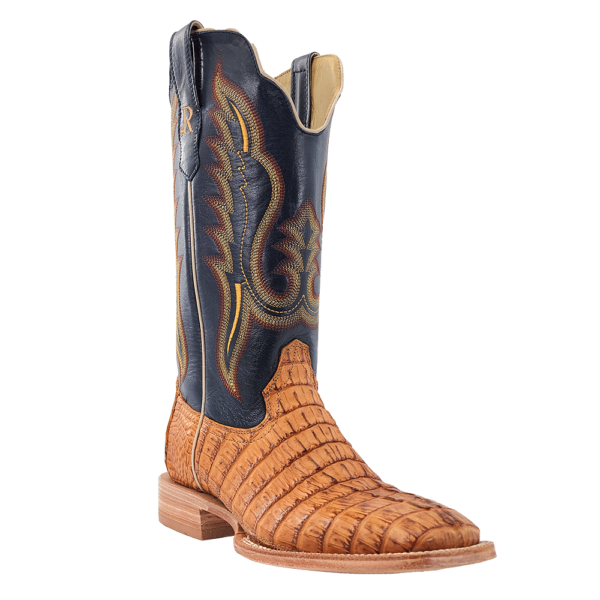 R Watson | Men's Hornback Caiman Tail Wide Square 13"- SADDLE