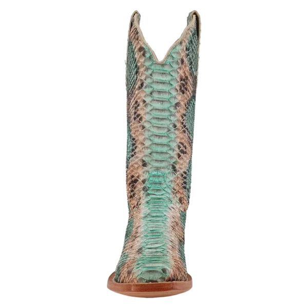 R Watson | Women's Python Narrow Square 14"- TEAL & COPPER